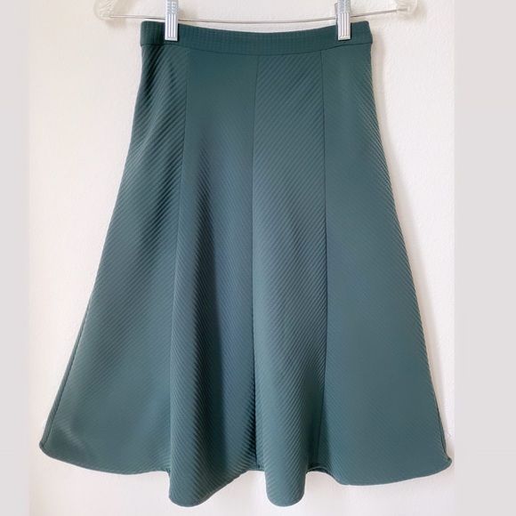 REISS Dark Green Midi Skirt - Size 0 - Picture 12 of 12